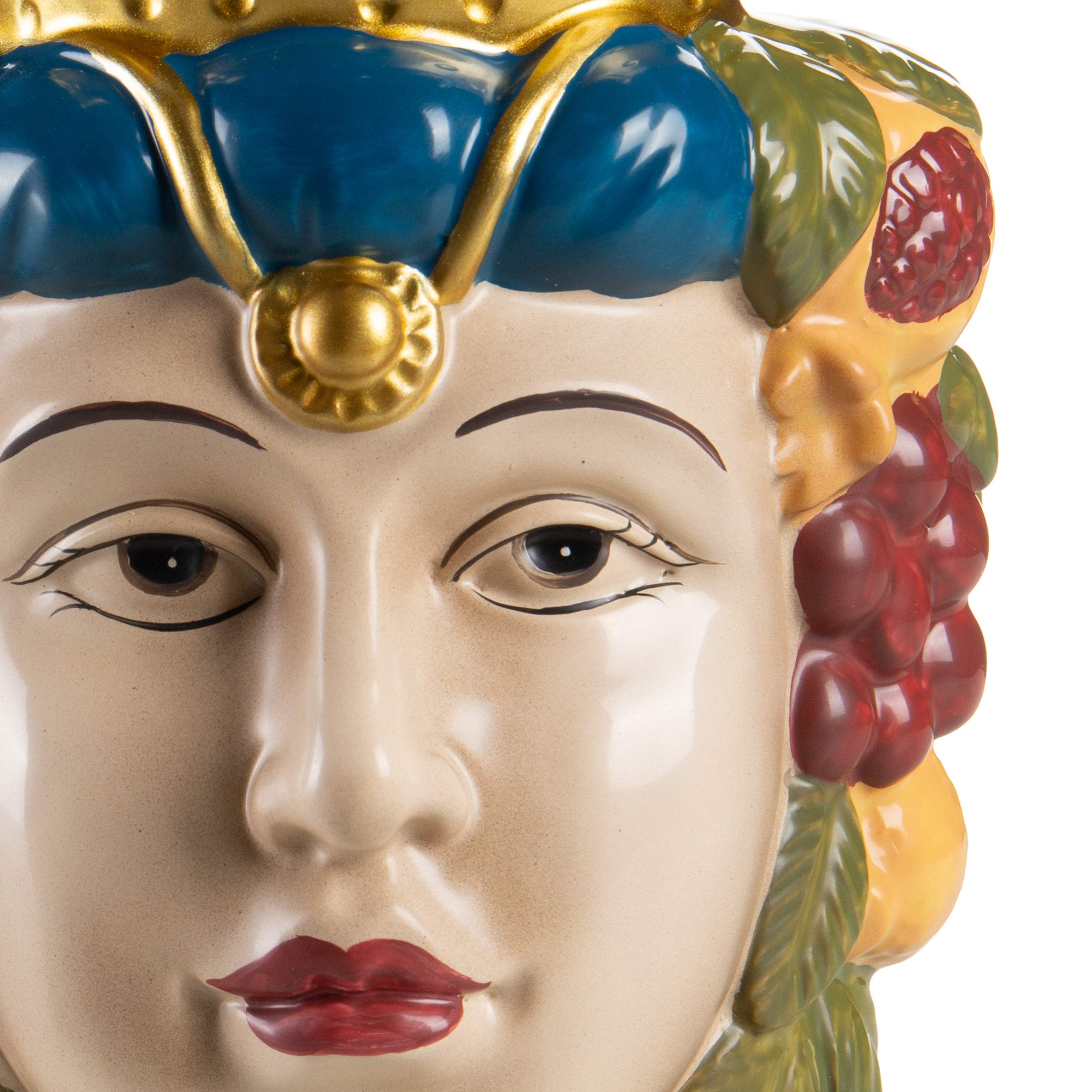 baroni-home-teste-di-moro-vase-t-te-reine-porcelaine-22cm image 6