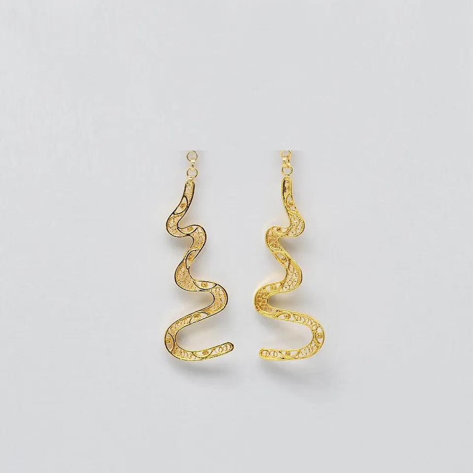 luisa-paix-o-serpente-i-boucles-d-oreilles-argent-dor-6cm image 1
