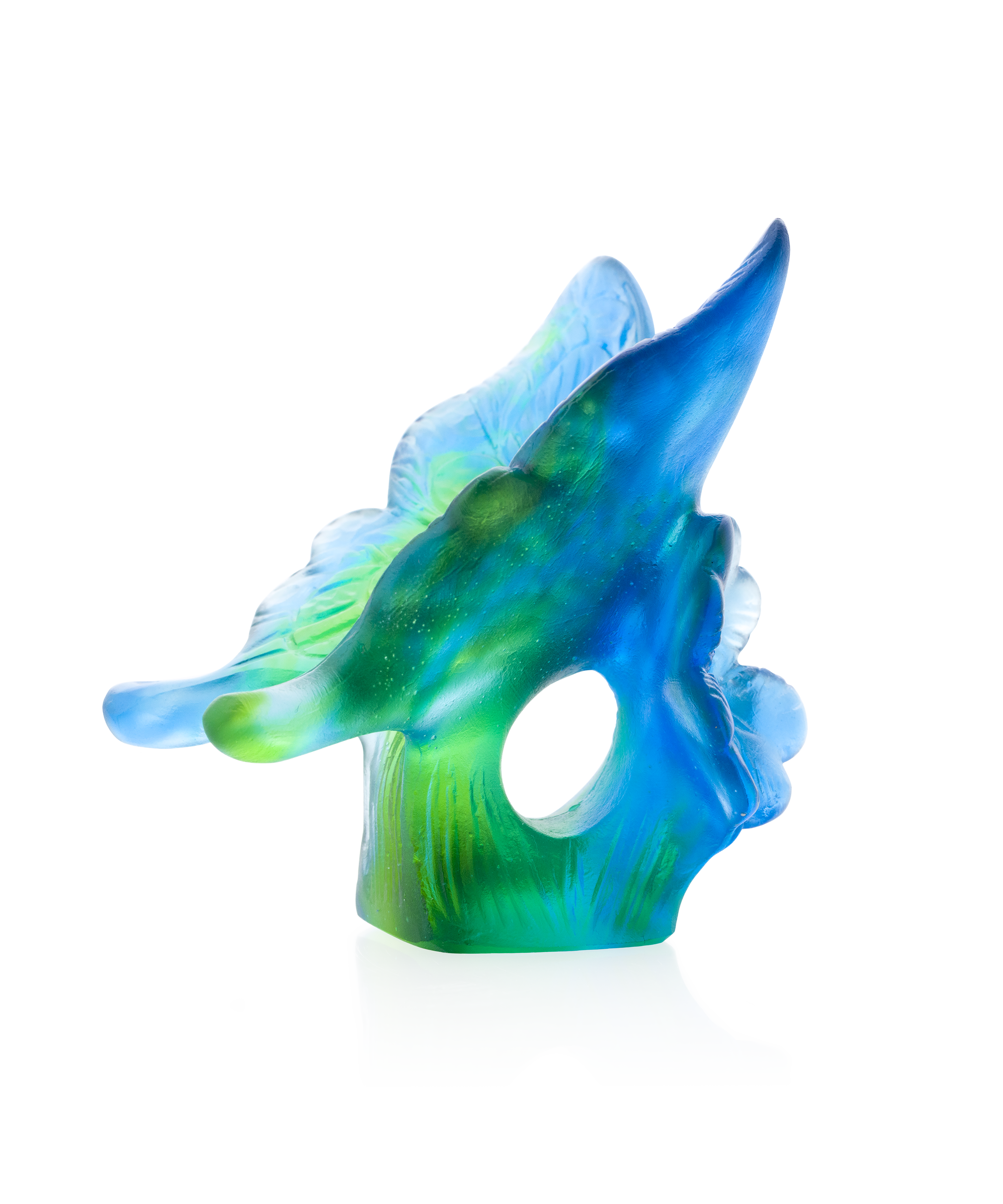 daum-univers-animalier-papillon-bleu-vert-sculpture image 5