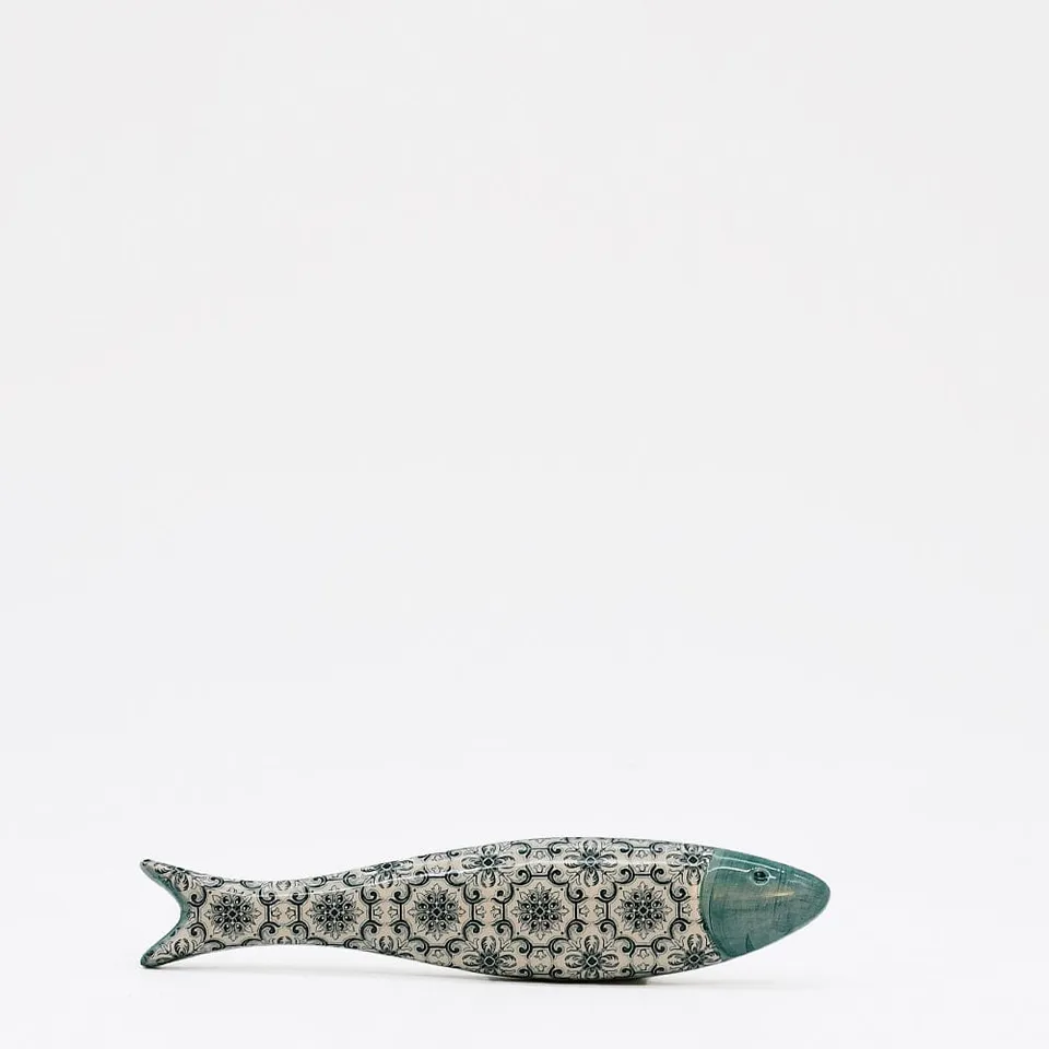 luisa-paix-o-d-co-portugal-sardine-c-ramique-padr-o-verte-18cm image 1