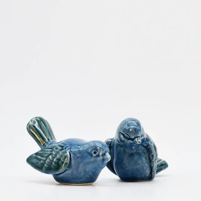 luisa-paix-o-paire-oiseaux-c-ramique-d-co-bleu image 1