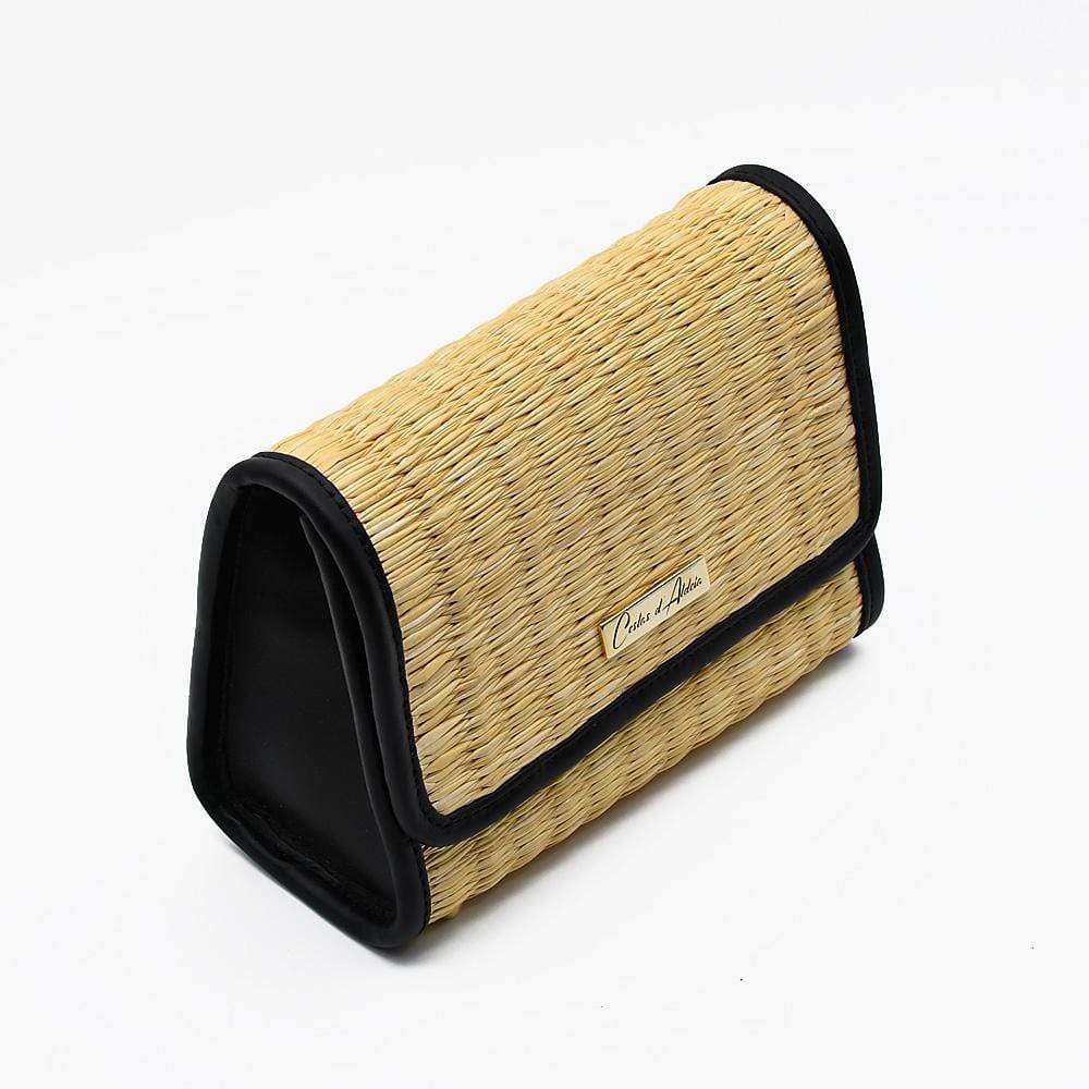 luisa-paix-o-sac-pochette-cuir-et-jonc-naturel-23-cm image 2