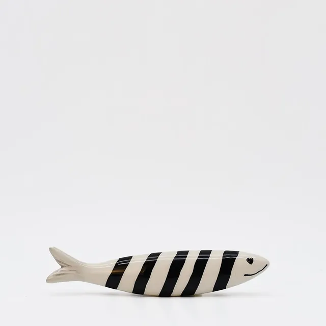 luisa-paix-o-sardine-souriante-en-c-ramique-noire-19-cm image 1
