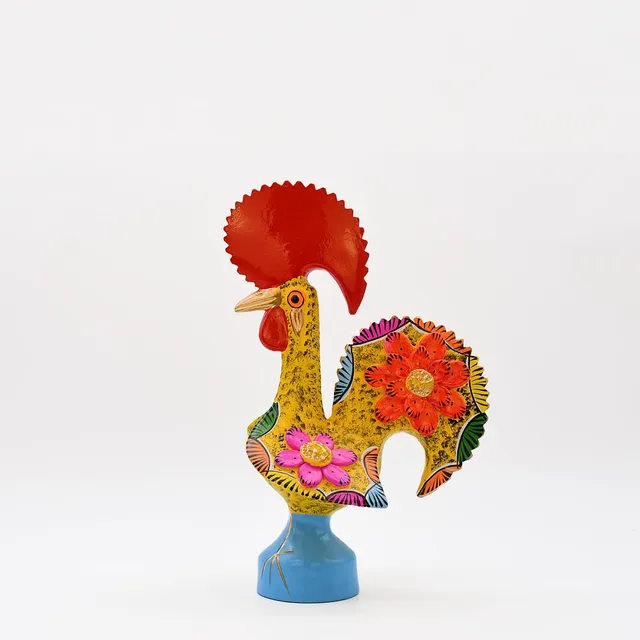 luisa-paix-o-coq-de-barcelos-25cm-jaune-figurine-d-co-portugaise image 1