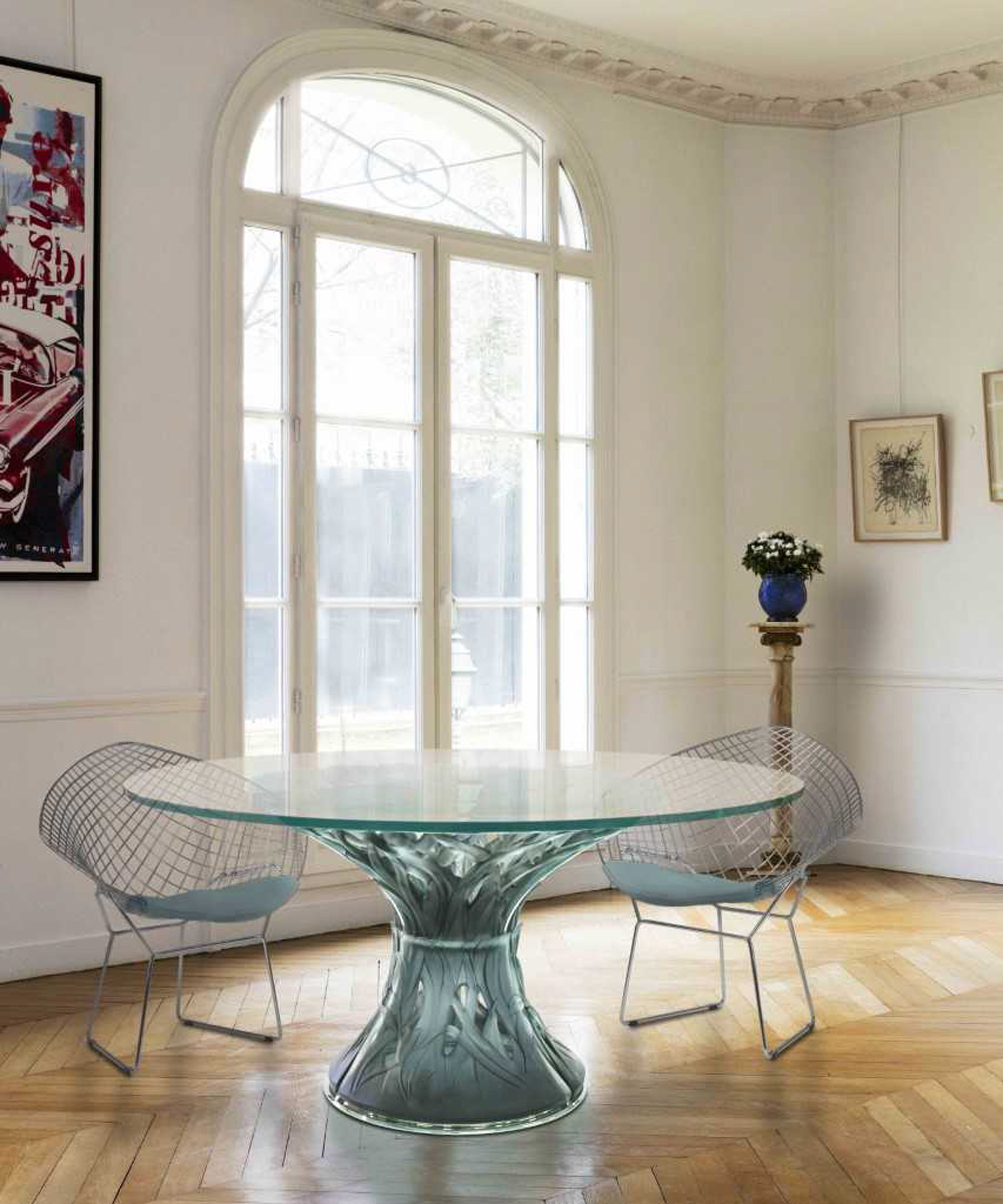 daum-v-g-tale-table-6-l-ments-bleu-gris-mobilier-cristal image 2