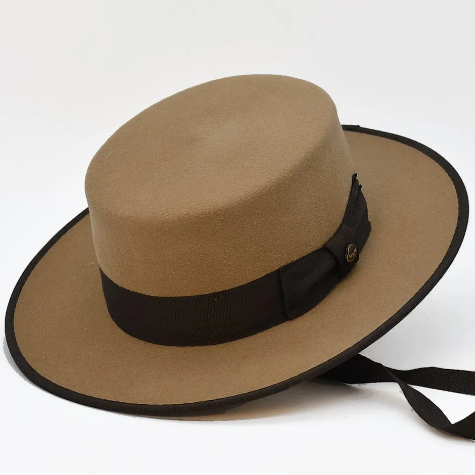 luisa-paix-o-toreiro-chapeau-feutre-camel-taille-58-laine image 1