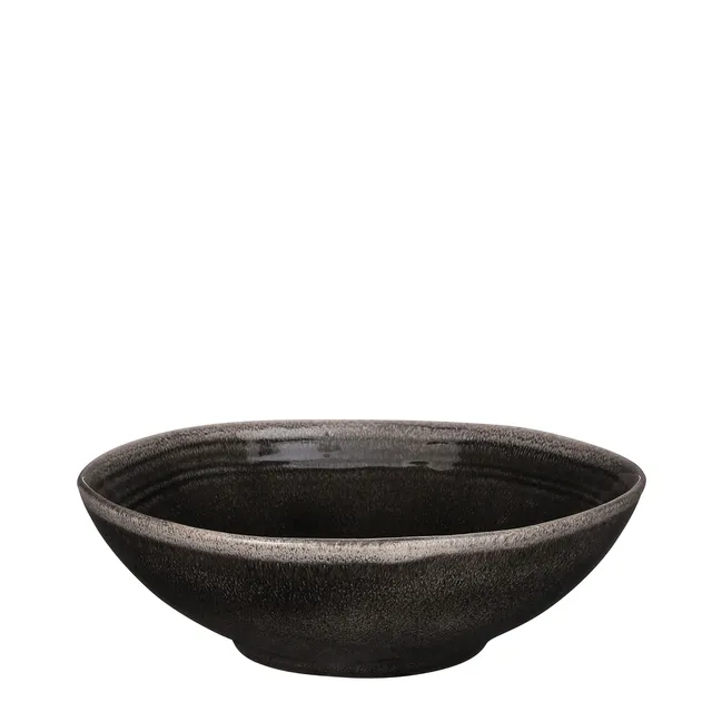 mica-tabo-dish-saladier-noir-7-5x23-5-cm-c-ramique image 1