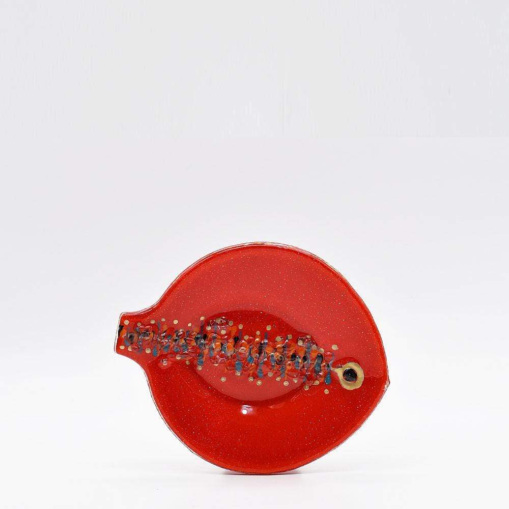 luisa-paix-o-marinha-grande-assiette-verre-rouge-19cm image 1