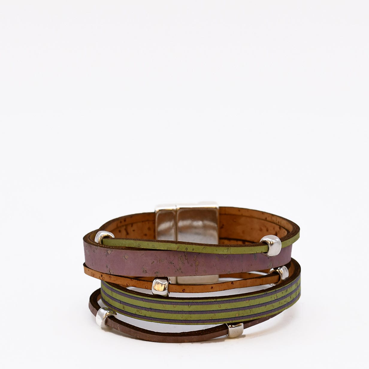 luisa-paix-o-bracelet-li-ge-5-lani-res-fermoir-aimant image 1