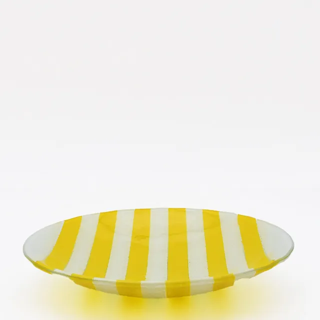 luisa-paix-o-marinha-grande-plat-verre-jaune-28cm image 1