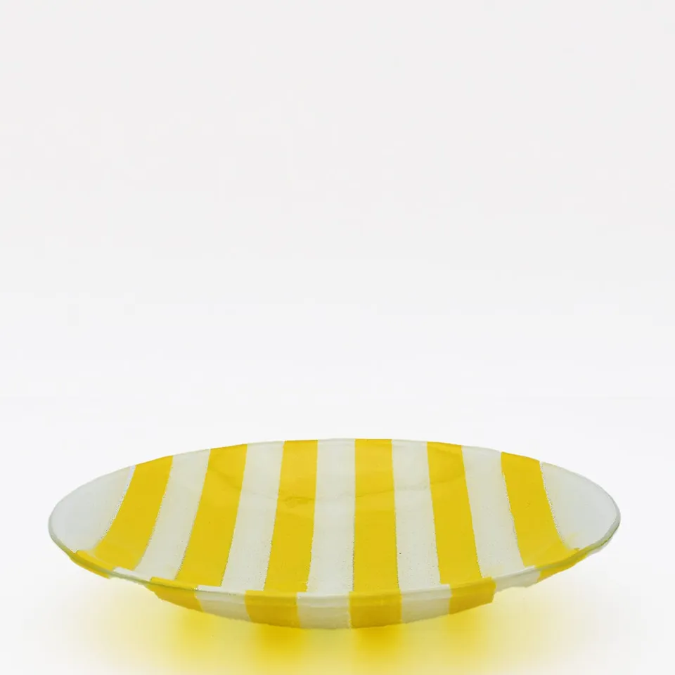 luisa-paix-o-marinha-grande-plat-verre-jaune-28cm image 1