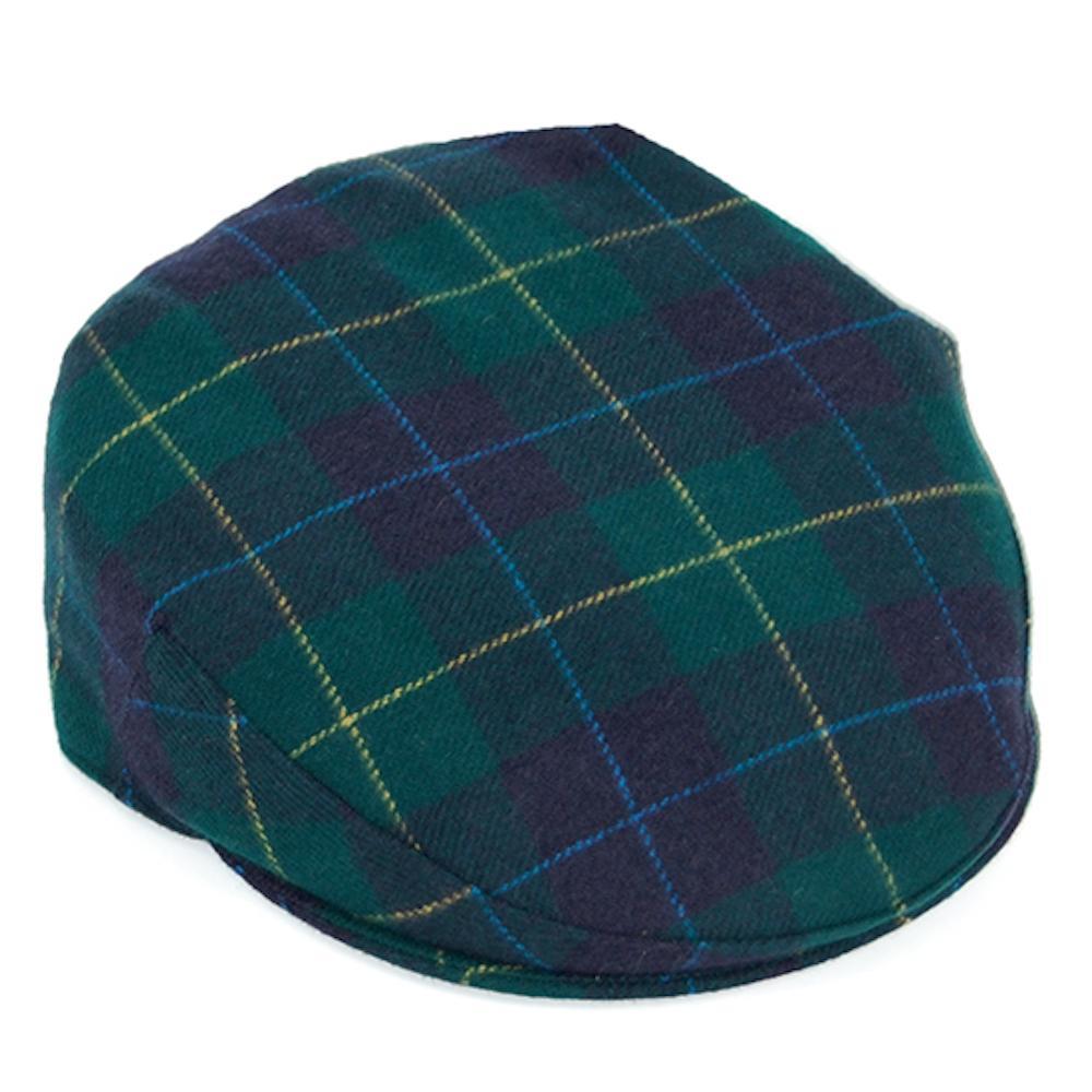 luisa-paix-o-accessoires-casquette-tartan-vert-fonc-laine-56 image 2