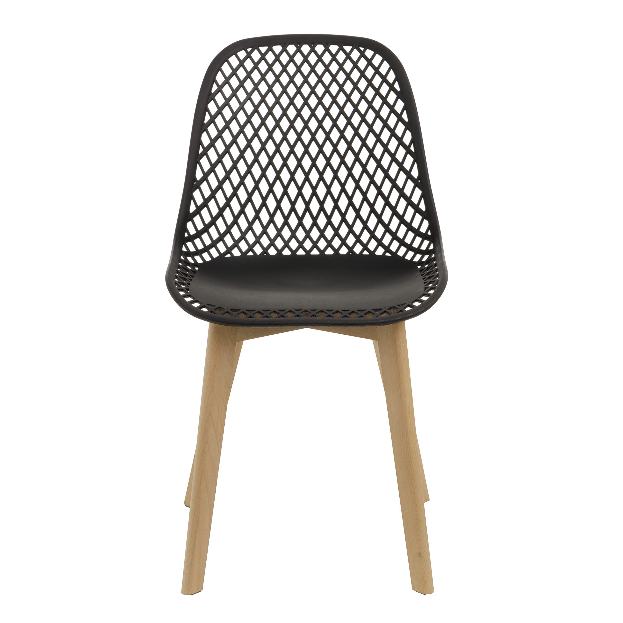 baroni-home-sedie-chaise-moderne-noire-pieds-bois-48x43x84-cm image 4