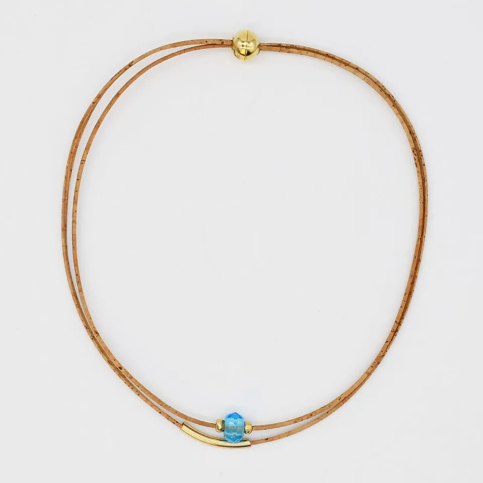 luisa-paix-o-collier-li-ge-perle-turquoise-52cm-fermoir-aimant image 1