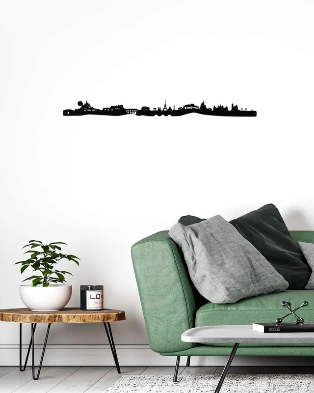 je-suis-art-skylines-france-skyline-france-silhouette-tableau-m-tal image 1