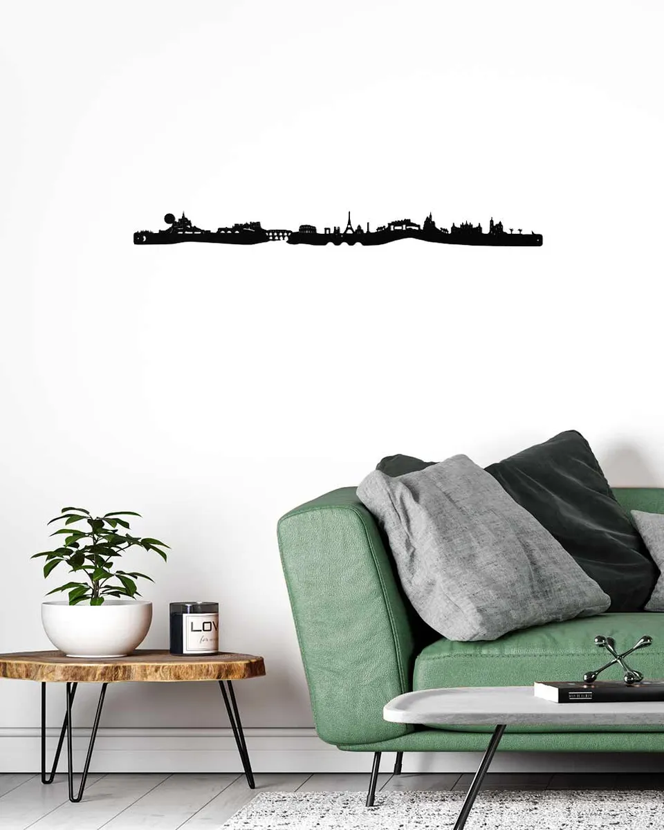 je-suis-art-skylines-france-skyline-france-silhouette-tableau-m-tal image 1