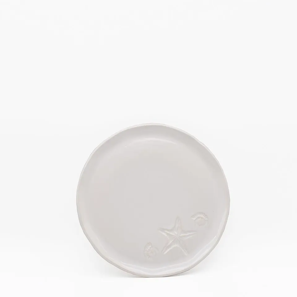luisa-paix-o-assiette-estrela-do-mar-blanche-20cm image 1