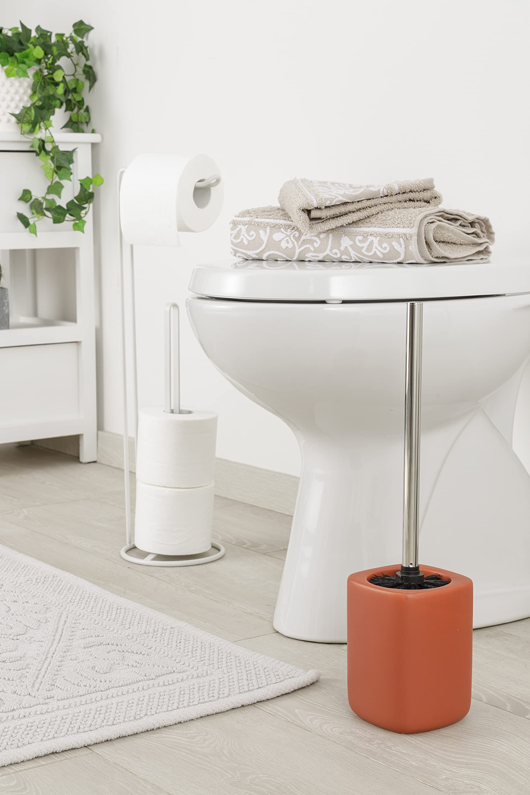 baroni-home-tutto-bagno-brosse-wc-c-ramique-rouge-41-cm image 4