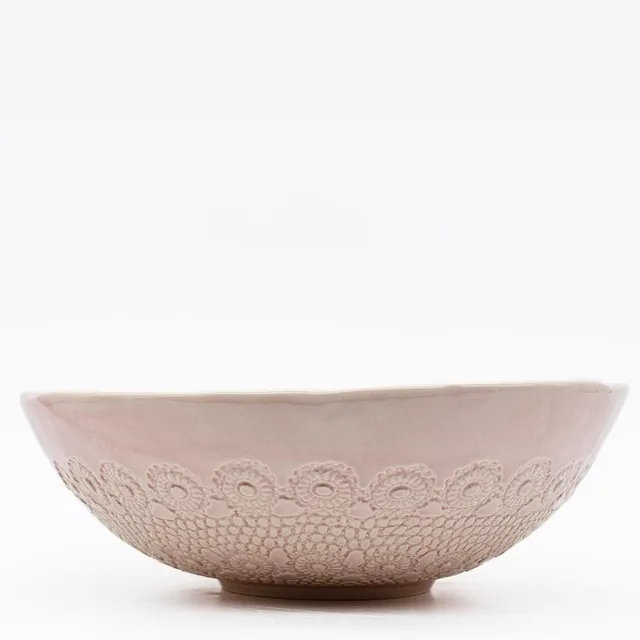 luisa-paix-o-flores-grand-saladier-25cm-rose-c-ramique image 1