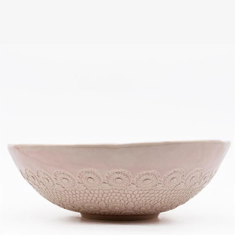 luisa-paix-o-flores-grand-saladier-25cm-rose-c-ramique image 1