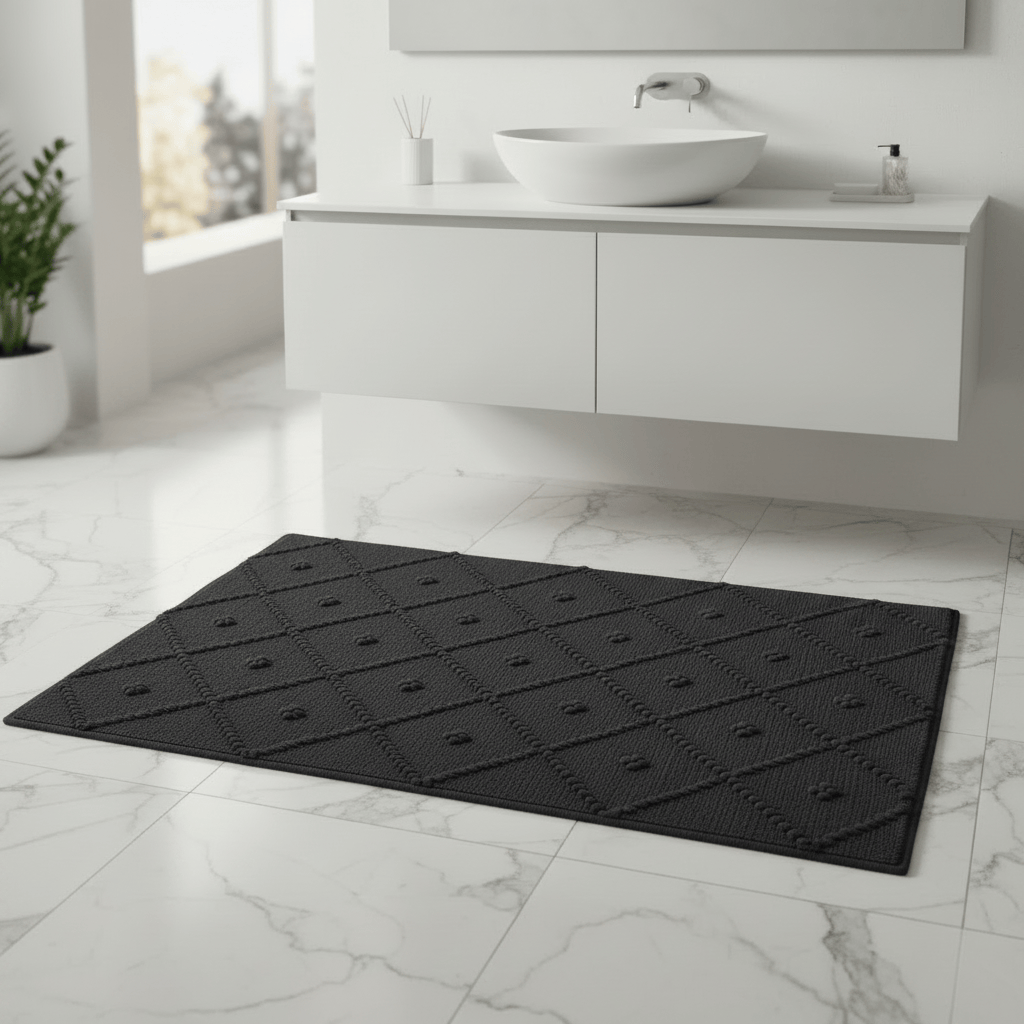 luisa-paix-o-tapis-salle-de-bain-noir-100x50-cm image 2