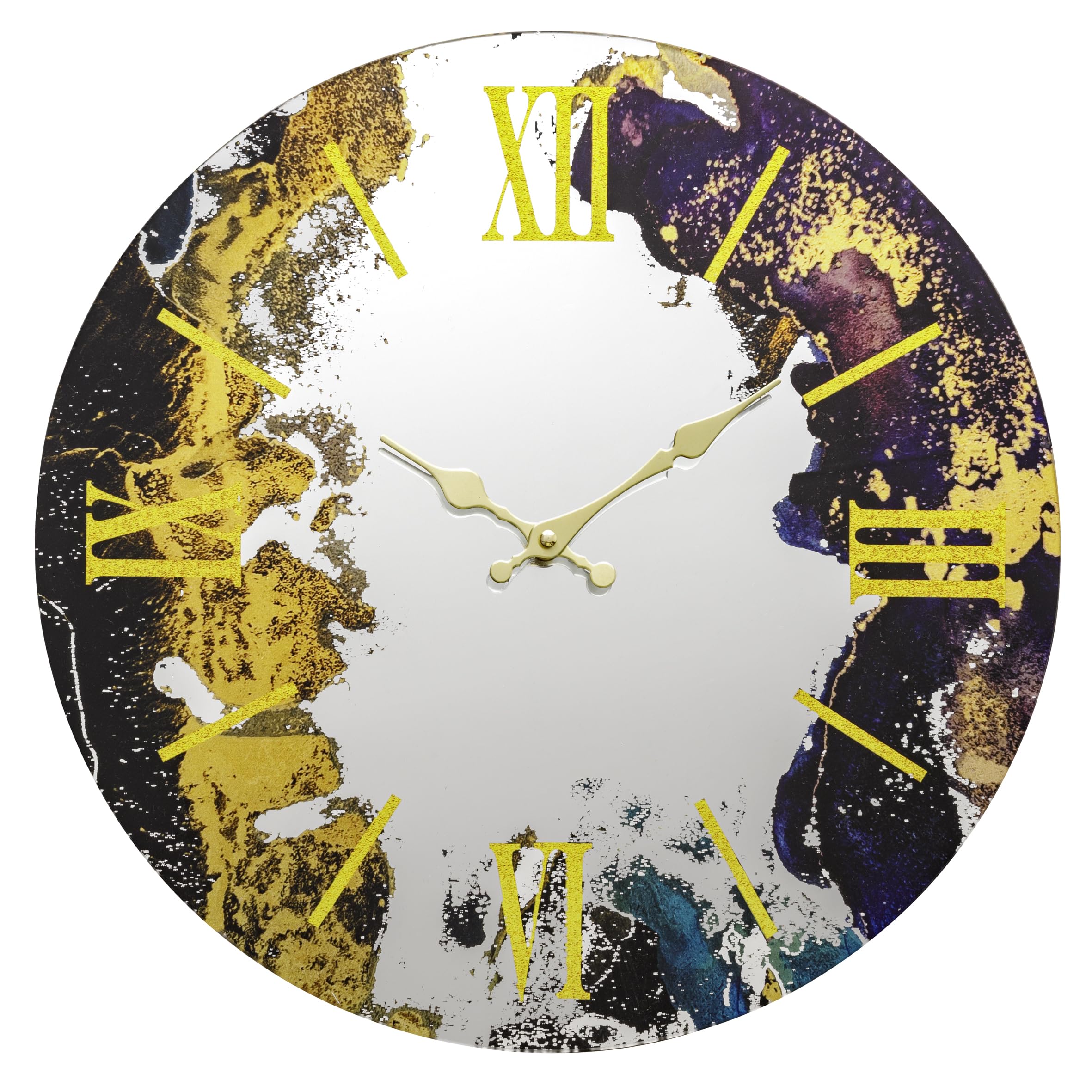 baroni-home-vagues-horloge-murale-verre-43-cm-silencieuse image 3