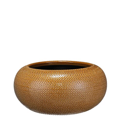mica-decorations-gabriel-bol-plantes-c-ramique-ocre-h16-x-32-cm image 7