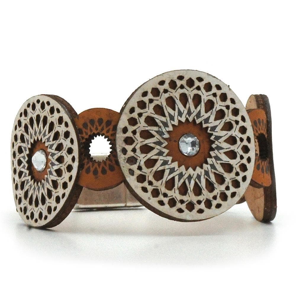 luisa-paix-o-disco-bracelet-li-ge-bleu-3cm-aimant image 4
