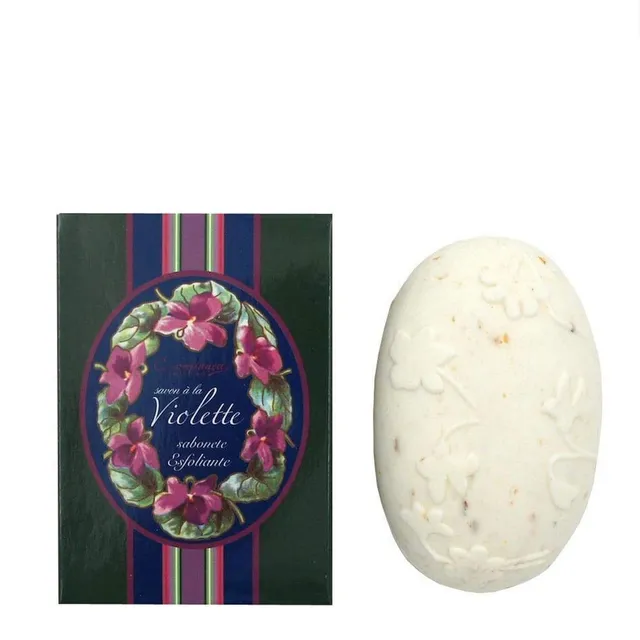 luisa-paix-o-savon-violette-exfoliant-blanche-150g-karit image 1