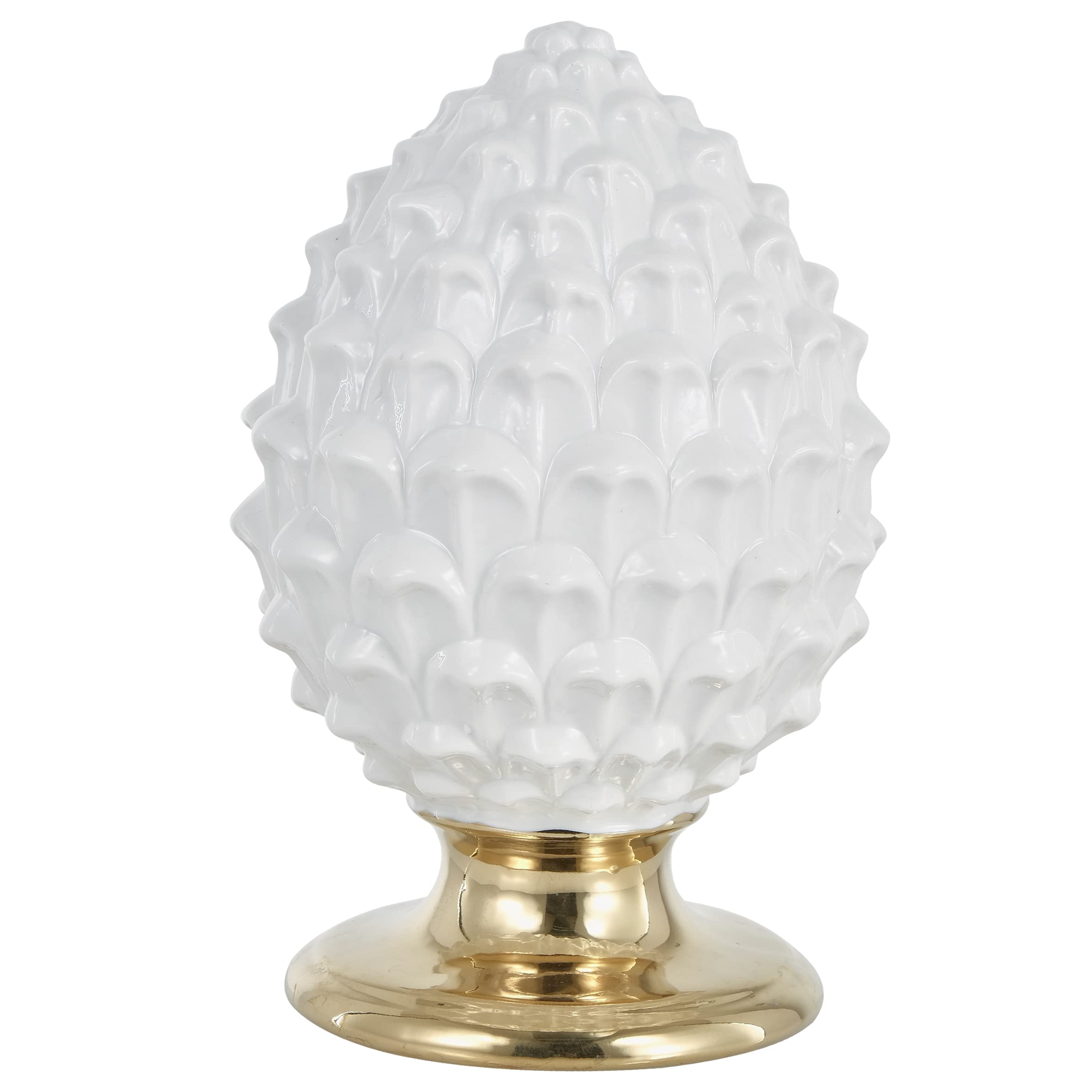 baroni-home-decorazioni-pigna-sicilienne-porcelaine-blanc-s-14cm image 8