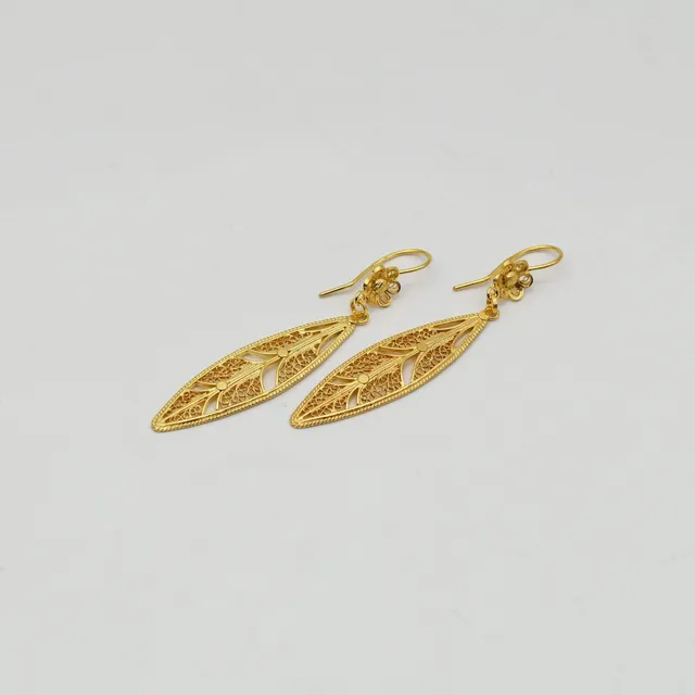 luisa-paix-o-boucles-filigrane-argent-dor-6-cm-6-7-g image 1