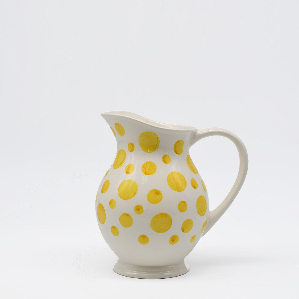 luisa-paix-o-pichet-c-ramique-jaune-pois-18-cm image 1