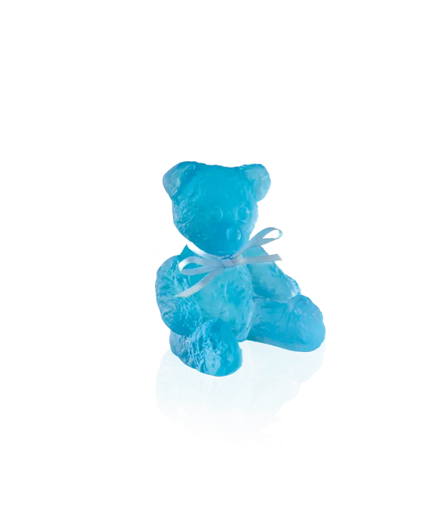 daum-art-cristal-mini-doudours-serge-mansau-ourson-bleu-cristal image 1