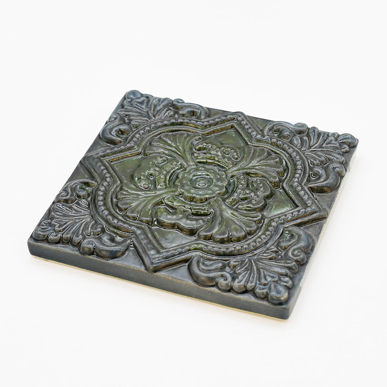 luisa-paix-o-padr-o-azulejo-relief-10x10-cm-c-ramique-maill-e image 3