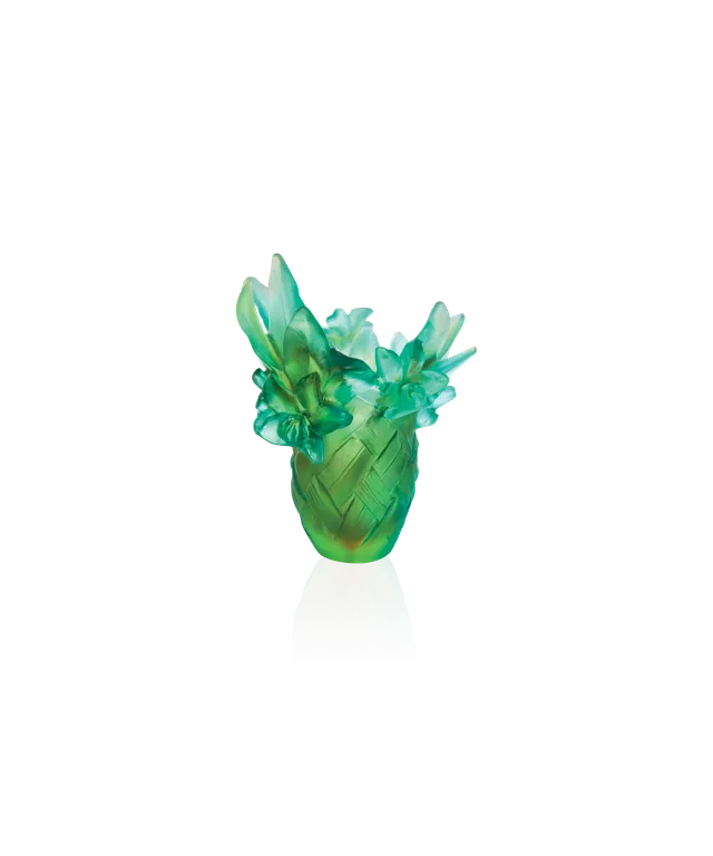 daum-tressage-vase-petit-mod-le-cristal-vert image 1