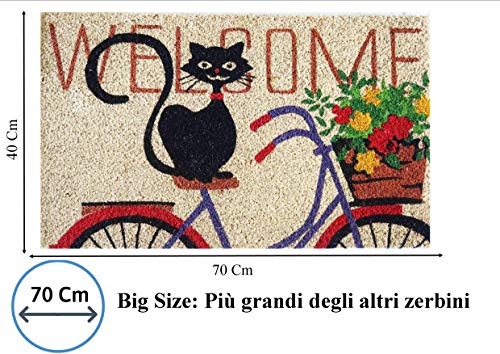 baroni-home-paillasson-coco-70x40-cm-chat-v-lo-welcome image 7