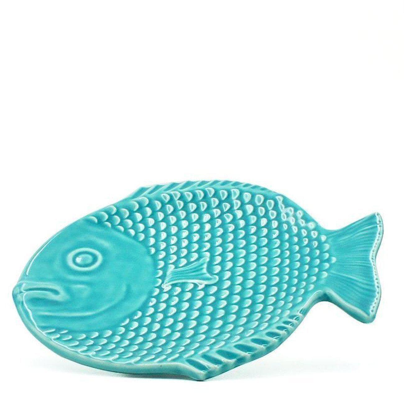 luisa-paix-o-dourada-assiette-c-ramique-turquoise-22x20cm image 1