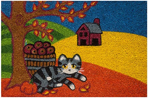 baroni-home-tessile-casa-paillasson-coco-chat-gris-automne-60x40 image 6