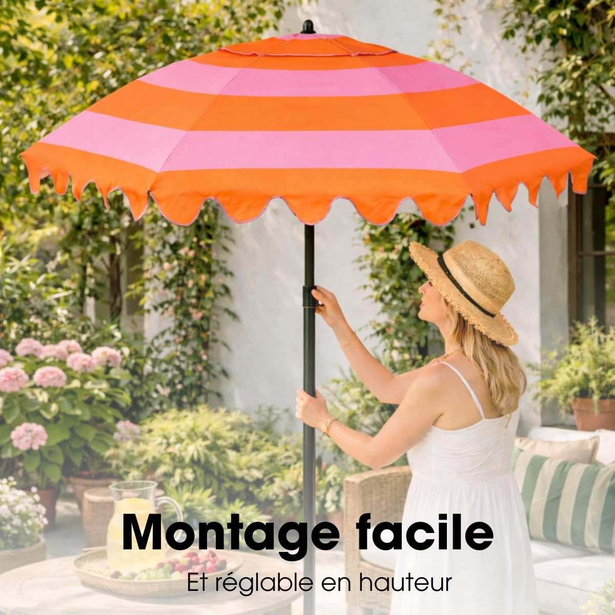 mica-decorations-kelly-parasol-ray-orange-avec-housse image 5