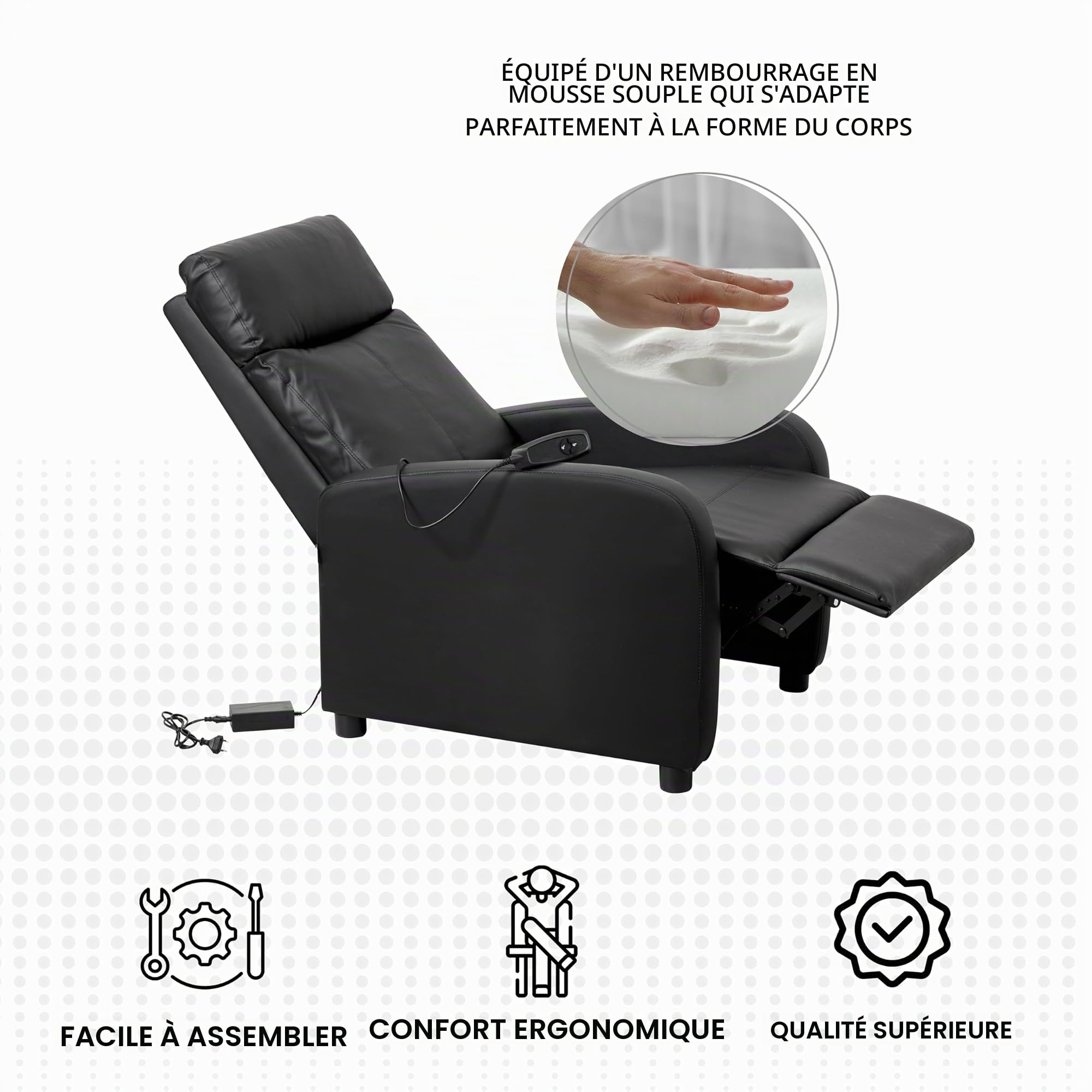 baroni-home-poltrone-fauteuil-relax-lectrique-noir-mousse image 6