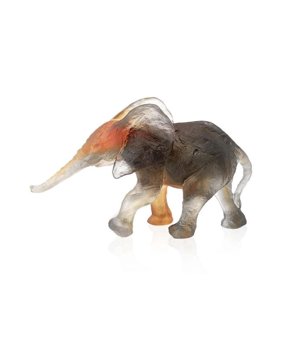 daum-univers-animalier-l-phant-savana-sculpture-cristal image 1