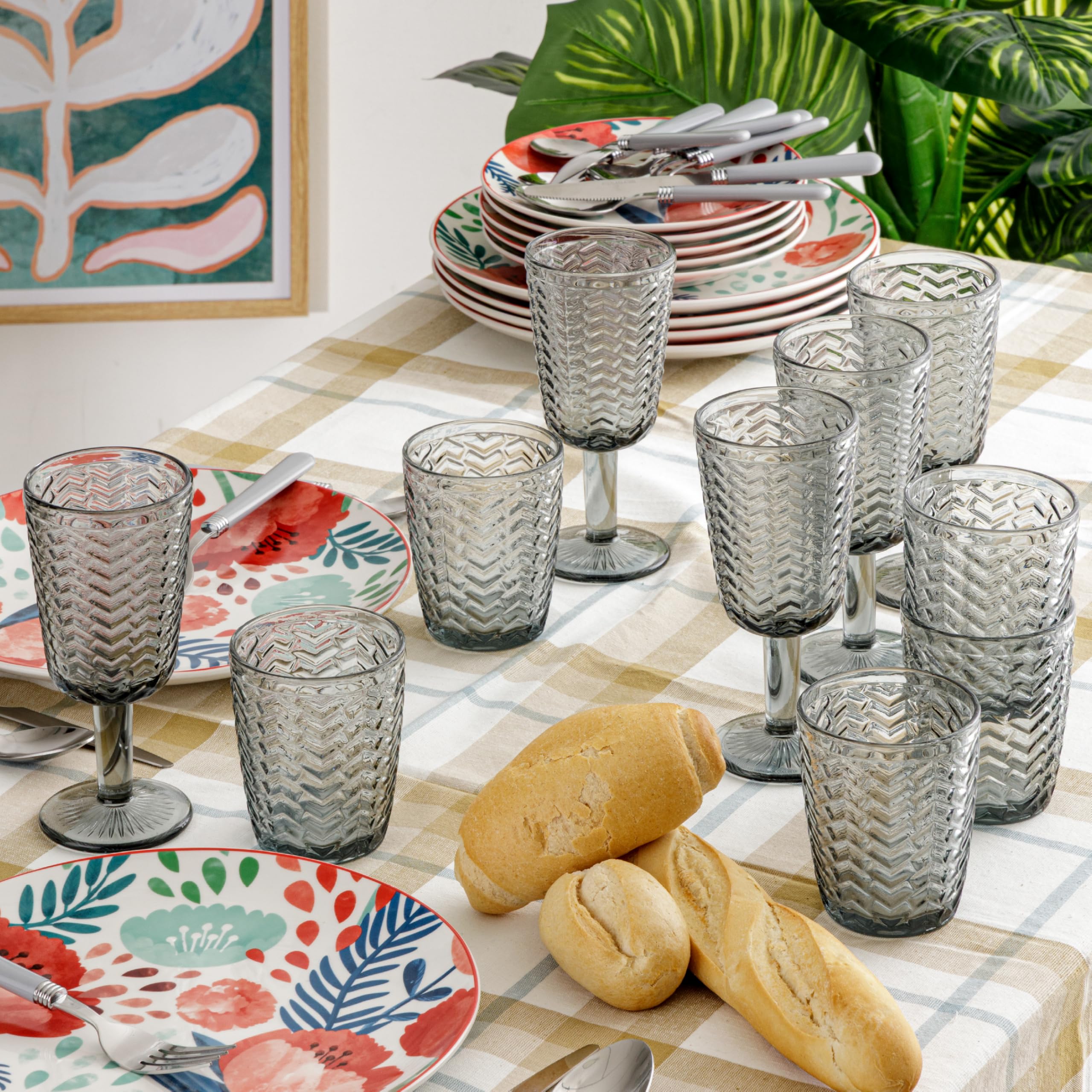 baroni-home-cucina-wave-verres-27-cl-fum-lot-de-6 image 2