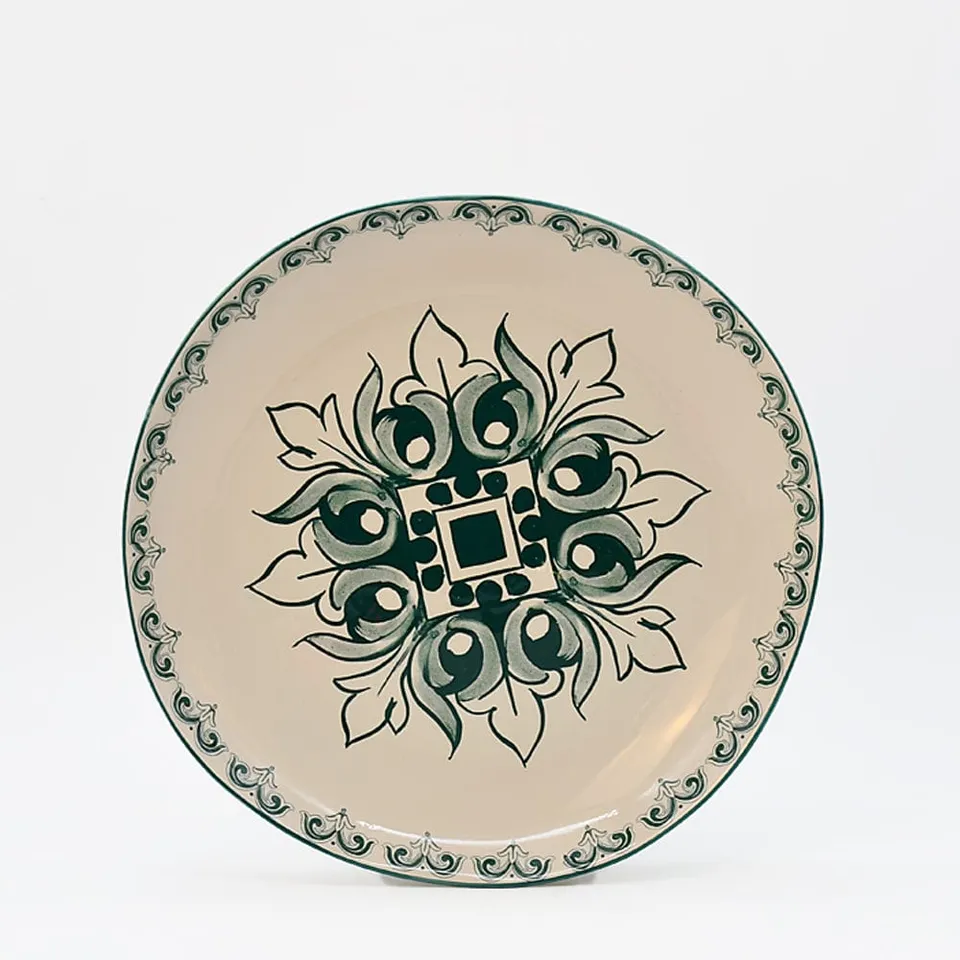 luisa-paix-o-bras-o-assiette-c-ramique-verte-27-cm image 1