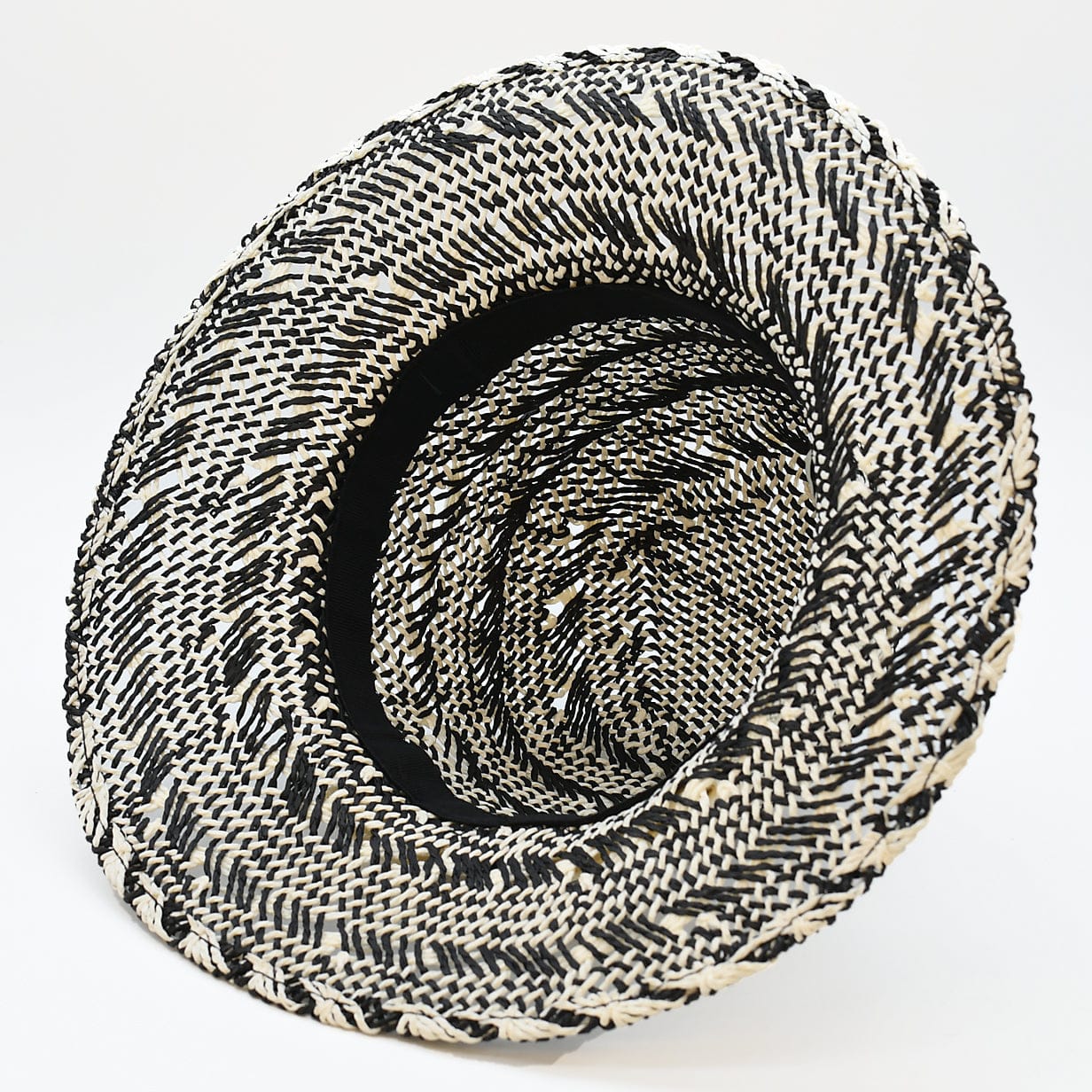 luisa-paix-o-chapeau-de-plage-fibres-v-g-tales-noir-blanc-taille-m image 5