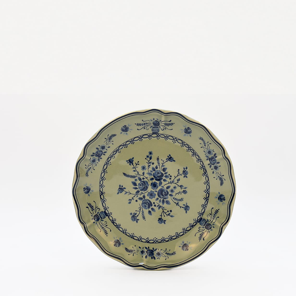 luisa-paix-o-vaisselle-portugaise-assiette-gr-s-vila-21-cm-vert image 1