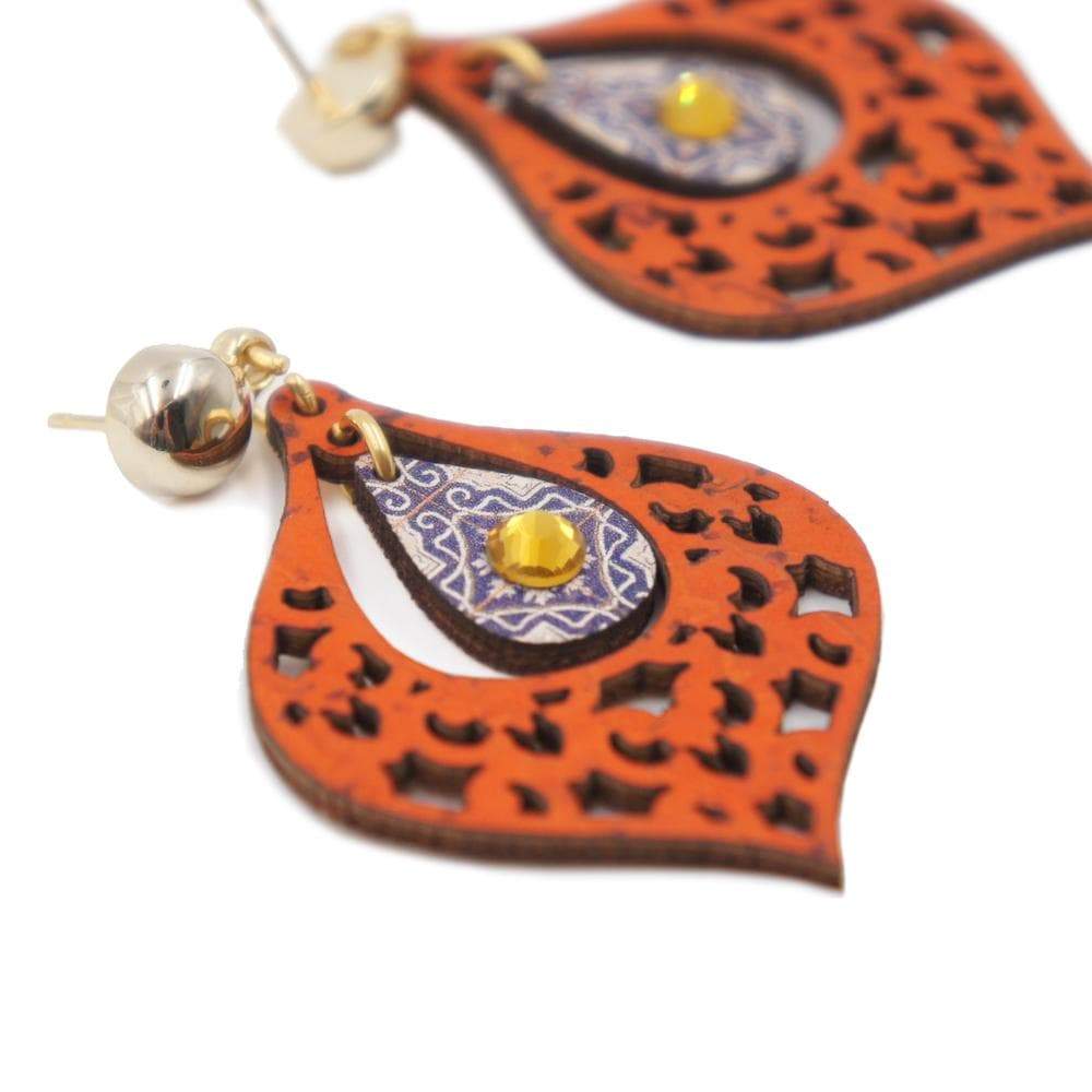 luisa-paix-o-bijoux-du-portugal-boucles-li-ge-azulejos-oranges image 3