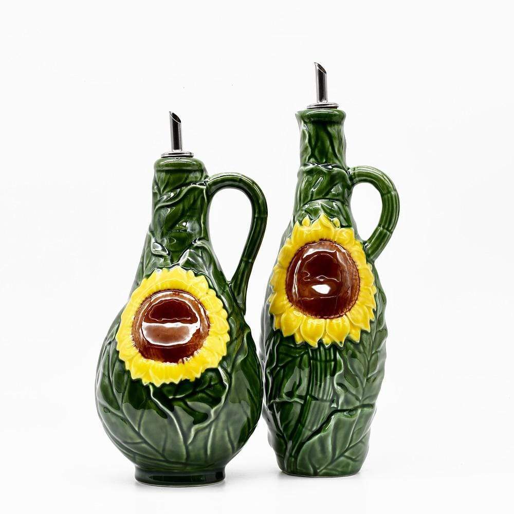 luisa-paix-o-tournesol-carafe-huile-c-ramique-haute-75-cl image 1
