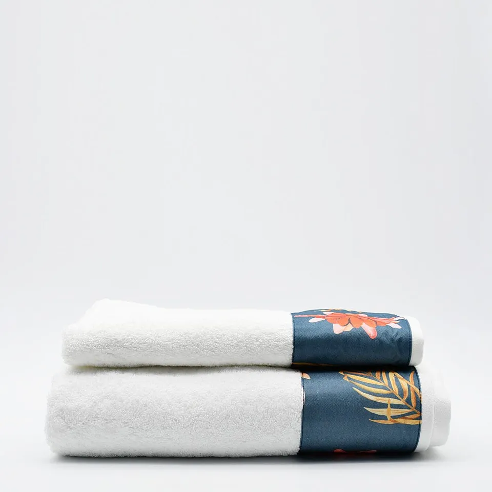 luisa-paix-o-rivina-parure-de-bain-coton-blanc-bleu-3-pi-ces image 1