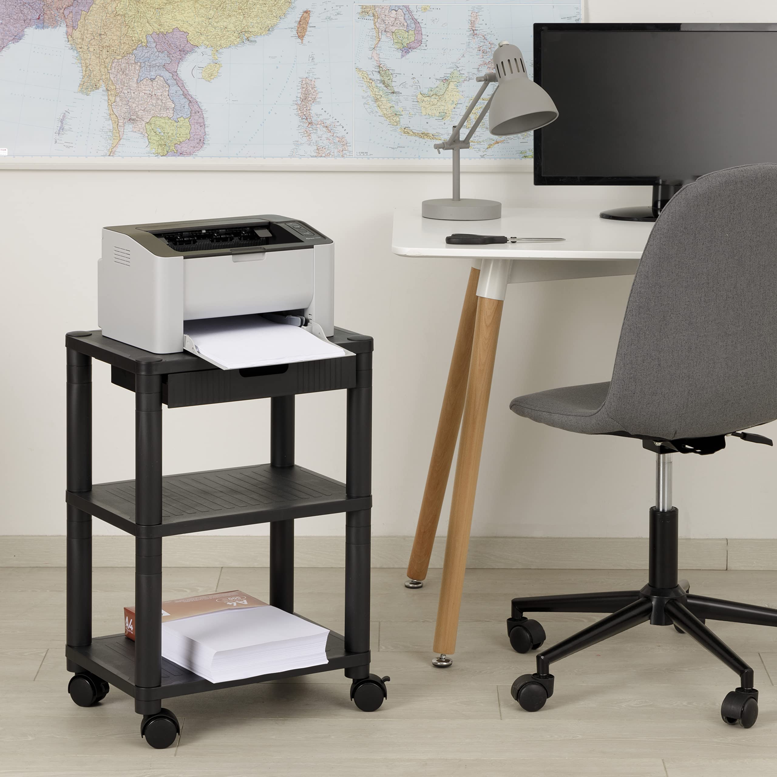 baroni-home-organizzazione-meuble-bureau-noir-3-tag-res image 2