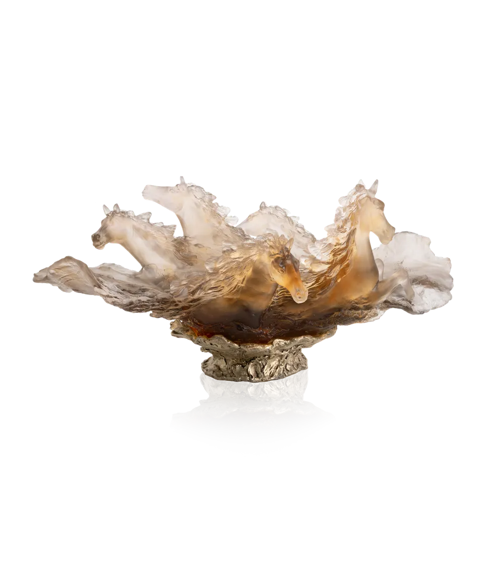daum-d-coration-cavalcade-centre-de-table-brun-glac-125ex image 1